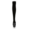 Pleaser DELIGHT-3002 Velvet Stretch Over The Knee Boots