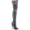 Devious DOMINA-3000 Vegan Stiletto Heeled Thigh Boots