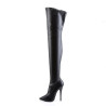 Devious DOMINA-3000 Vegan Stiletto Heeled Thigh Boots
