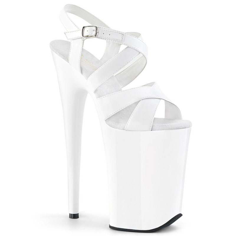Pleaser INFINITY-997 White Extreme Platform High Heels Pleaser INFINITY-997 White Extreme Platform High Heels