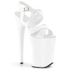 Pleaser INFINITY-997 White Extreme Platform High Heels