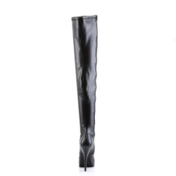 Devious INDULGE-3000 Black Platform Thigh High Boots