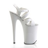 Pleaser INFINITY-997 White Extreme Platform High Heels