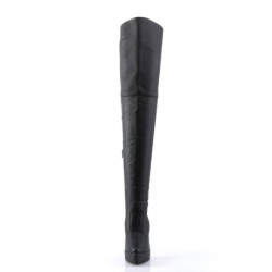Devious INDULGE-3011 Vegan Platform Thigh High Boots