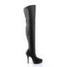 Devious INDULGE-3011 Vegan Platform Thigh High Boots