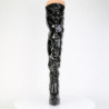 Devious INDULGE-3026 Patent Platform Thigh High Boots