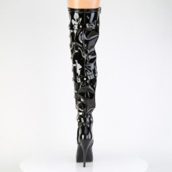 Devious INDULGE-3026 Patent Platform Thigh High Boots