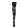 Devious INDULGE-3063 Patent Platform Thigh High Boots