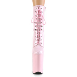 Pleaser INFINITY-1020 Rose Patent Women's Ankle Boots