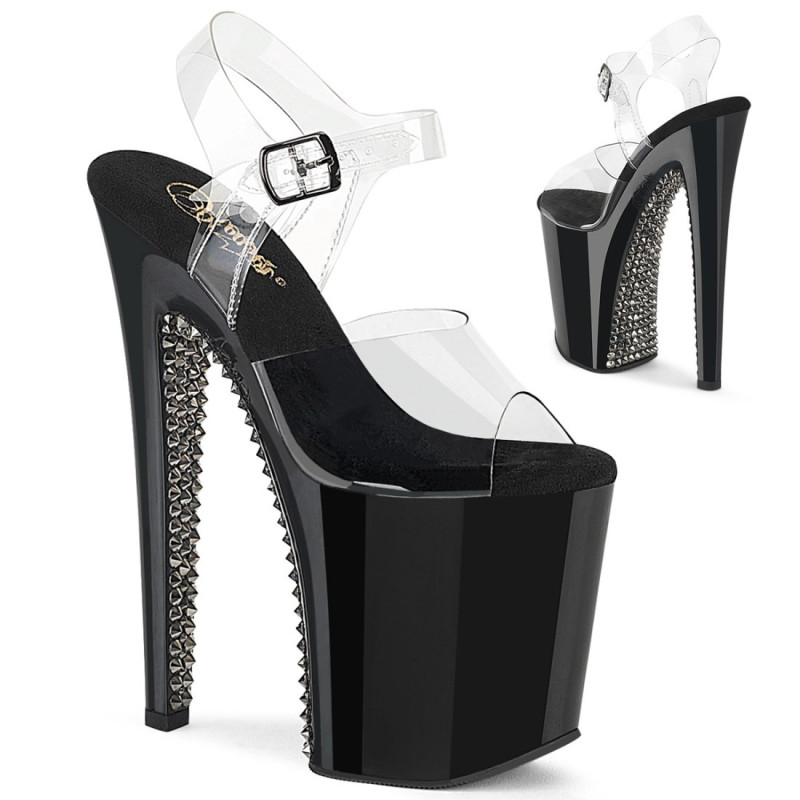Pleaser XTREME-808SPRS Pewter Pole Dance High Heels Shoes Pleaser XTREME-808SPRS Pewter Pole Dance High Heels Shoes