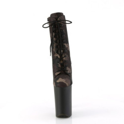 Pleaser INFINITY-1020CM Green Camouflage Mesh Black