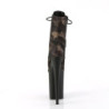 Pleaser INFINITY-1020CM Green Camouflage Mesh Black