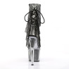 Pleaser ADORE-1017SRS Transparent Black Strass Boots