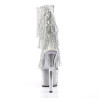 Pleaser ADORE-1017SRS Transparent Silver Strass Boots