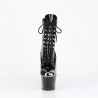 Pleaser ADORE-1020ESC Black Patent Women Ankle Boots