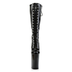 Pleaser INFINITY-2020 Black Extreme Heels Platform Boots