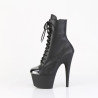 Pleaser ADORE-1020ESC Black Vegan Women's Ankle Boots