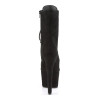Pleaser ADORE-1020FS Black Vegan Suede Ankle Boots