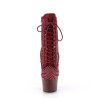 Pleaser ADORE-1020RM Burgundy Vegan Suede Strass Mesh
