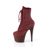 Pleaser ADORE-1020RM Burgundy Vegan Suede Strass Mesh