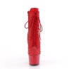 Pleaser ADORE-1020RM Red Vegan Suede Strass Mesh Sale