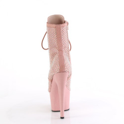 Pleaser ADORE-1020RM Salmon Pink Vegan Suede Strass