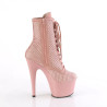 Pleaser ADORE-1020RM Salmon Pink Vegan Suede Strass