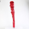 Pleaser INFINITY-3028 Red Buckle Thigh High Boots