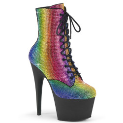 Pleaser ADORE-1020RS Rainbow Strass Black Sale Women