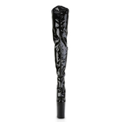 Pleaser INFINITY-4000 Black Platform Crotch High Boots