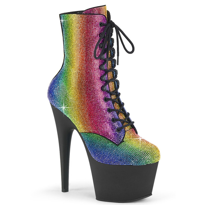 Pleaser ADORE-1020RS Rainbow Strass Black Sale Women Pleaser ADORE-1020RS Rainbow Strass Black Sale Women