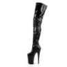 Pleaser INFINITY-4000 Black Platform Crotch High Boots