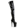 Pleaser INFINITY-4000 Black Platform Crotch High Boots