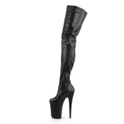 Pleaser INFINITY-4000 Black Vegan Leather Sale Women