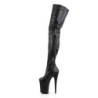 Pleaser INFINITY-4000 Black Vegan Leather Sale Women