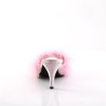 Fabulicious AMOUR-03 Rose Feathers Low Heeled Mules
