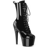 Pleaser ADORE-1049WR Black Patent Women's Ankle Boots