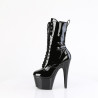 Pleaser ADORE-1049WR Black Patent Women's Ankle Boots