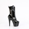 Pleaser ADORE-1049WR Black Patent Women's Ankle Boots