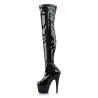 Pleaser ADORE-3000 Patent Platform Over The Knee Boots