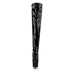 Pleaser ADORE-3000 Patent Platform Over The Knee Boots