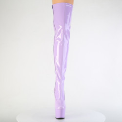 Pleaser ADORE-3000 Lavender Platform Over The Knee Boots