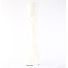 Pleaser ADORE-3000 White Platform Over The Knee Boots