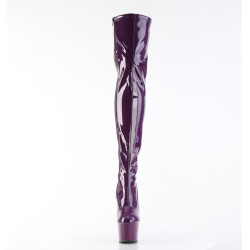 Pleaser ADORE-3000 Purple Platform Over The Knee Boots