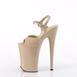 Pleaser INFINITY-909 Nude Extreme Platform High Heels