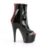 Pleaser ADORE-1025 Black-Red Patent Sale Women