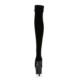 Pleaser ADORE-3002 Black Velvet Women Boots
