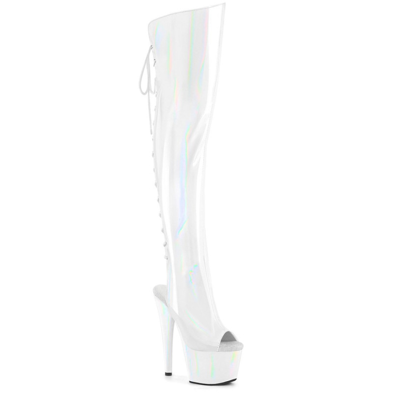 Pleaser ADORE-3019HWR White Hologram Sale Women