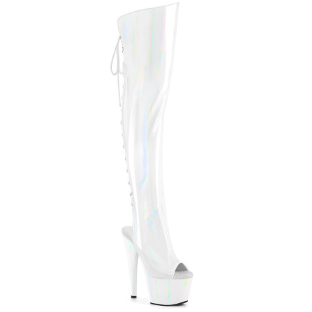 Pleaser ADORE-3019HWR White Hologram Sale Women