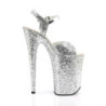 Pleaser INFINITY-910LG Silver Glitter Sale Women